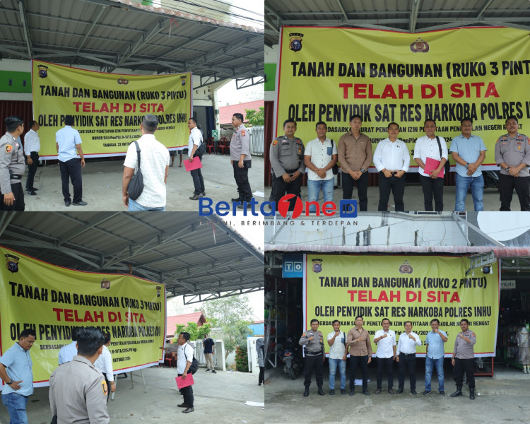 Penyitaan Ruko Terkait Narkotika, Polres Inhu Lakukan Penegakan Hukum TPPU