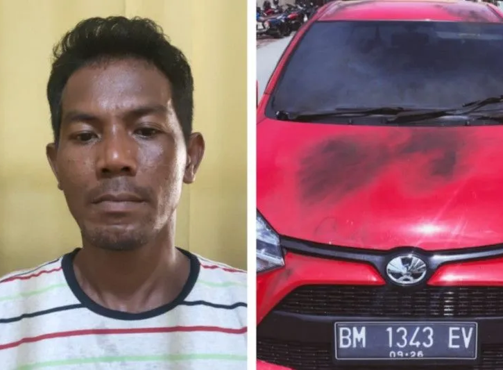 Waduh! Cinta ditolak, Pria di Bengkalis Nekat Bakar Mobil Pujaan Hati