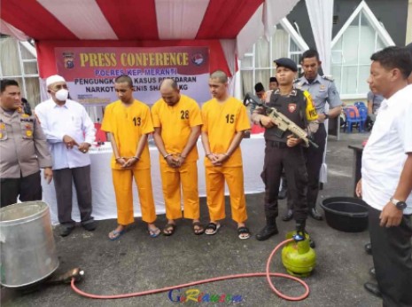Bongkar Peredaran Narkoba Jaringan Internasional, Polres Meranti Amankan 4 Kg Sabu-sabu