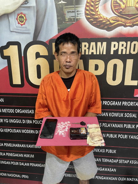 Lama Jadi Buronan, Ustadi Pengedar Sabu Akhirnya Tertangkap di Batang Cenaku