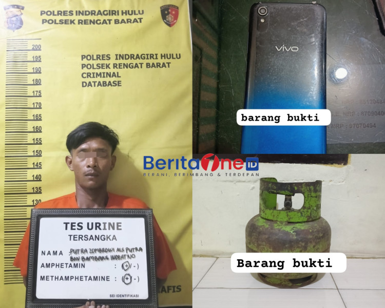 Pencuri Handphone dan Tabung Gas Terungkap Positif Narkoba