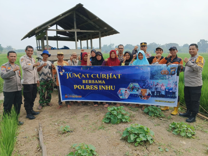 Warga Kampung Pulau Minta Bantuan Jaring Burung Saat Jumat Curhat Polres Inhu