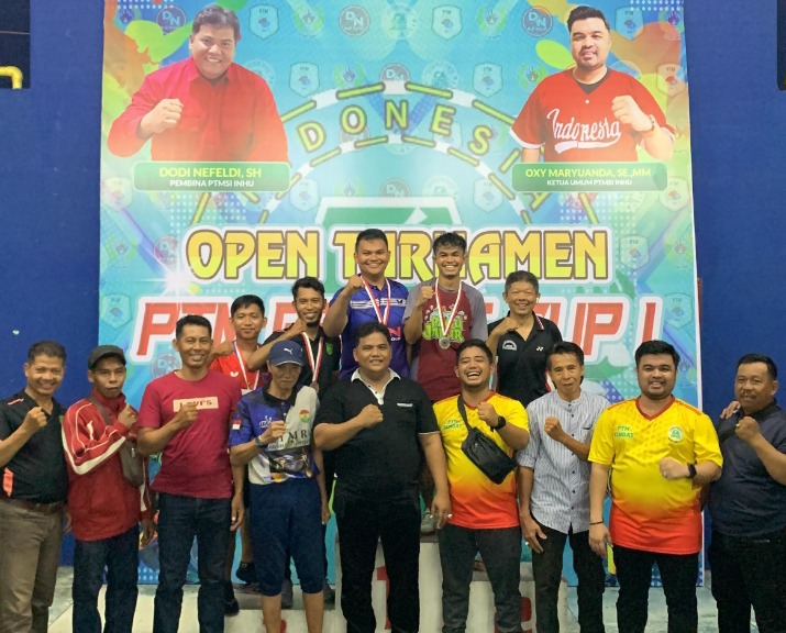 PTMSI Inhu Gelar Turnamen Tenis Meja Rengat Cup I Se-Riau, Sejumlah Atlet Tampil Maksimal