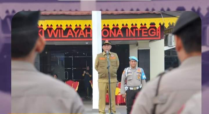 Wabup Junaidi Pimpin Apel Persiapan Pemberangkatan Penanganan dan Penanggulangan Karhutla