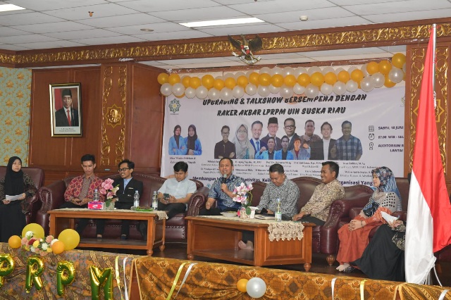 Raker LPRM UIN Suska, Agung Nugroho Bagikan Pengalaman Mengelola Organisasi