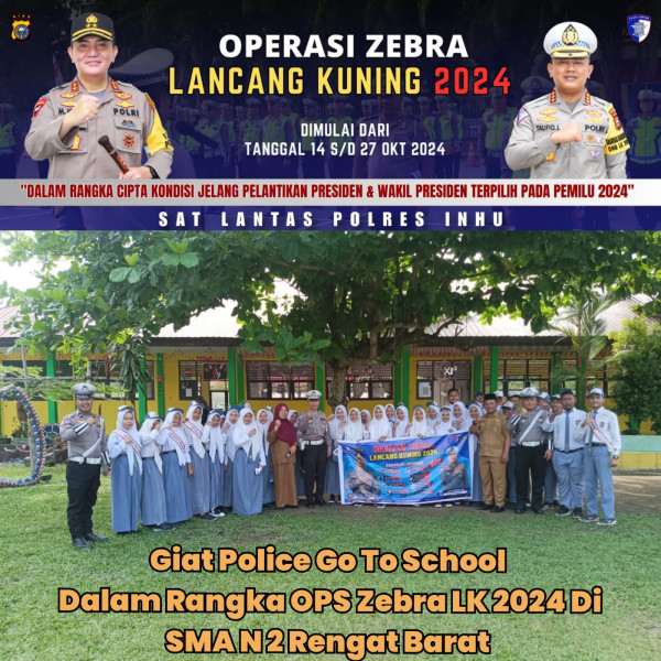 Polantas Semarakkan Upacara Bendera di SLTA Inhu: Edukasi Keselamatan Lalu Lintas untuk Generasi Muda