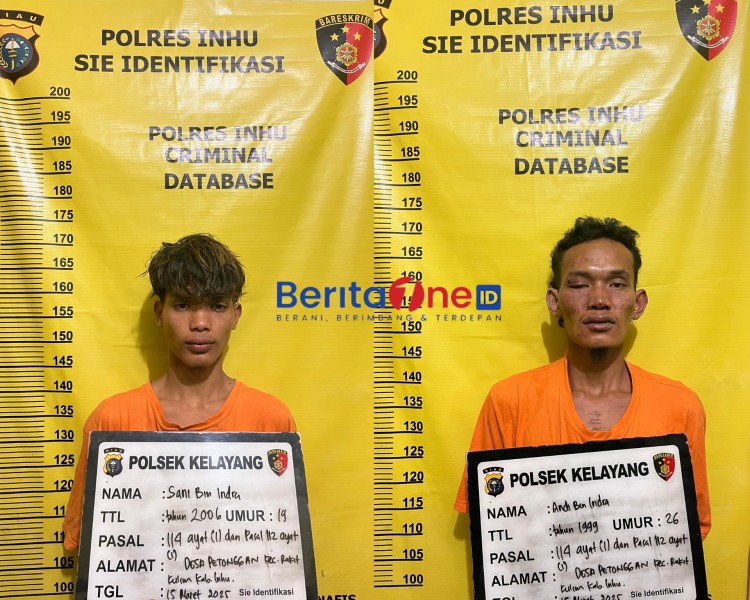 Kabur ke Tengah Sungai, Kakak Beradik Pengedar Narkoba Akhirnya Diringkus Polres inhu