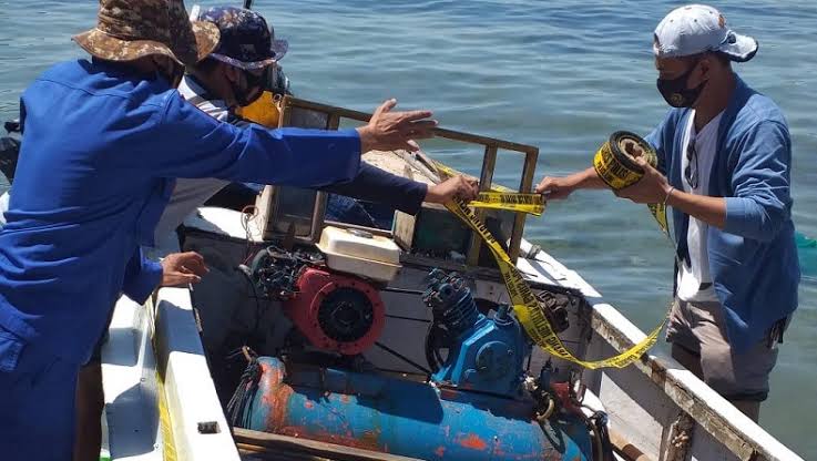 2 Tersangka Ledakan Sibolga Simpan 60 Botol Bom Ikan Sisa Melaut