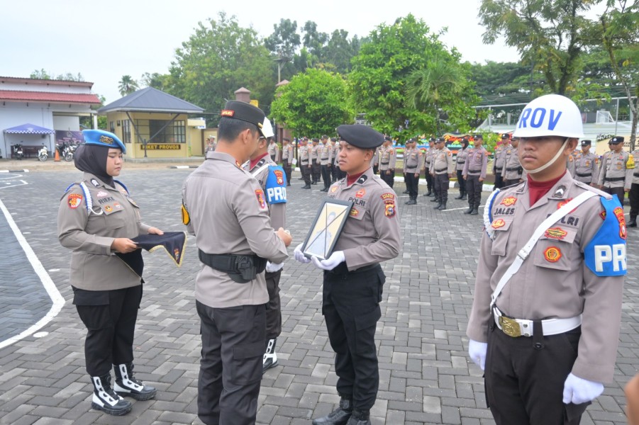 Polres Inhu Kembali Gelar PTDH, Komitmen Bersihkan Institusi dari Oknum Penyalahguna Narkoba