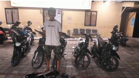 Spesialis Curanmor di 3 TKP Ditangkap, 4 Orang Penadah Turut Dibekuk