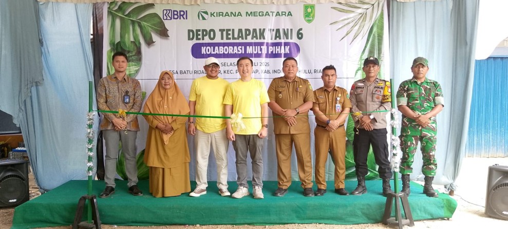 Depo Telapak Tani ke-6 Diresmikan di Inhu, Dorong Ekosistem Karet yang Lebih Adil dan Berkelanjutan