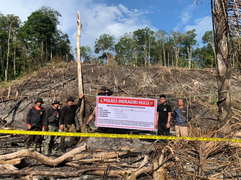 Perjuangan Tanpa Batas, Tim Satgas Polres Inhu Ungkap Pembakaran dan Perambahan Hutan di TNBT