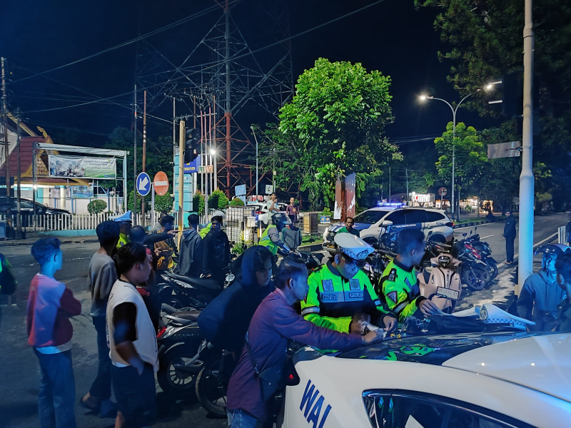 Satlantas Polres Inhu Berhasil Tertibkan Balap Liar: Patroli Dinihari Mengamankan Pelaku