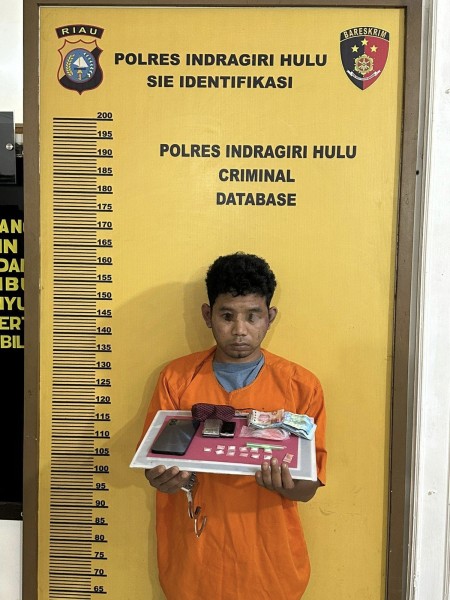 Kerap Transaksi di Kebun Sawit, Pengedar Sabu dan Ekstasi Diciduk Satresnarkoba Polres Inhu