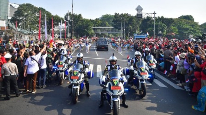 Sejarah! Bendera Duplikat Merah Putih-Teks Proklamasi Diarak Monas-IKN