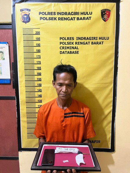 Aksi Lek Anto Terhenti, Penjual Narkoba Lanjut Usia Dibekuk Polsek Rengat Barat
