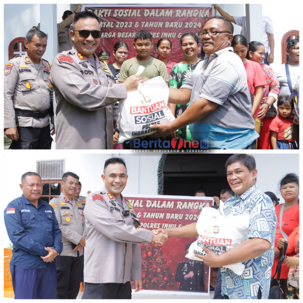 Keluarga Besar Polres Inhu dan Jajaran Gelar Bakti Sosial