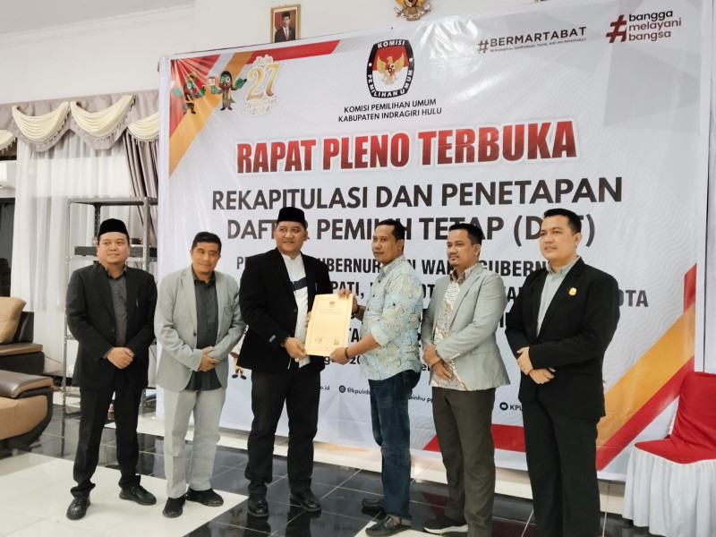 KPU Inhu Tetapkan 332.680 DPT, Ini Catatan Bawaslu Inhu