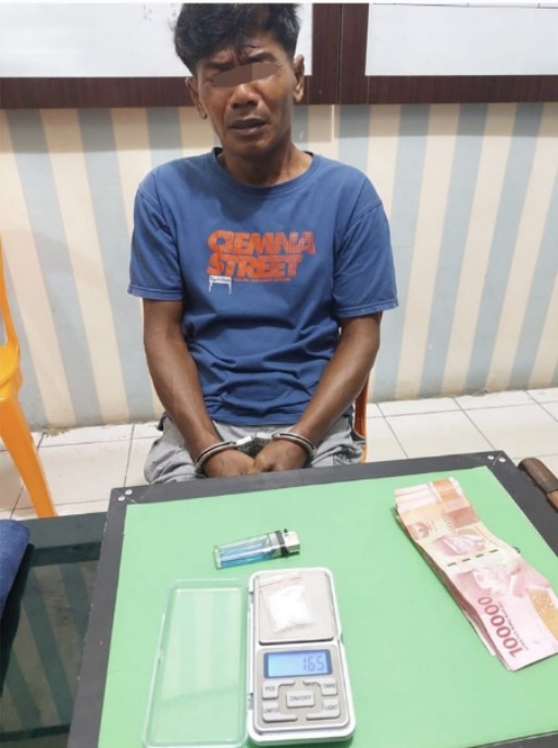 Edarkan Sabu, Warga Kota Lama Dibekuk Polsek Rengat Barat
