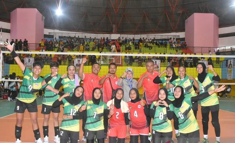Giliran Dumai dan Pelalawan dilibas Tim Voli Kampar