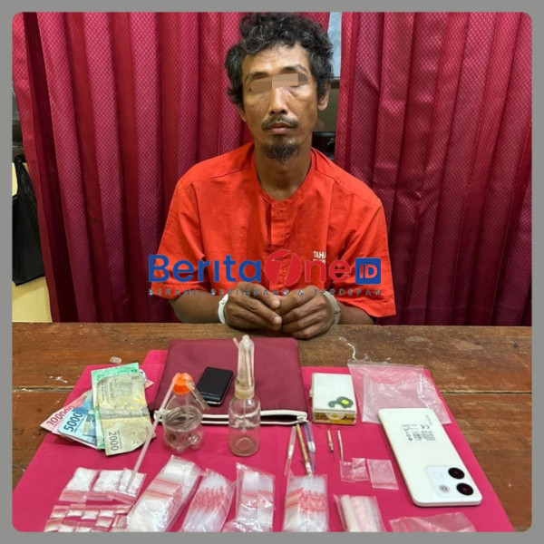 Polsek Lirik Tangkap Irwanto Warga Inhu Pemilik Sabu Sabu 9,04 gram