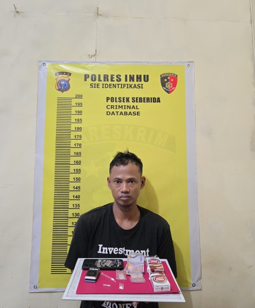 Kamar Wisma Jadi Markas Narkoba, Pramana Tak Berkutik Digerebek Polsek Seberida