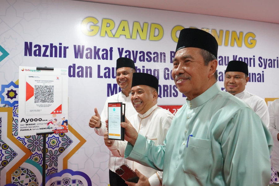 Ini Harapan Gubri Syamsuar Setelah  Launching Nazhir Wakaf BRK Syariah