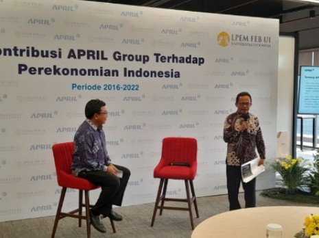 Hasil Riset LPEM UI, APRIL Group Kontribusi Rp484,3 T Untuk PDB Nasional Periode 2016-2022