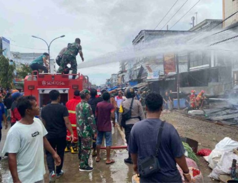 Pajak Lama Rohil Terbakar, Kerugian Capai Rp4,5 Miliar