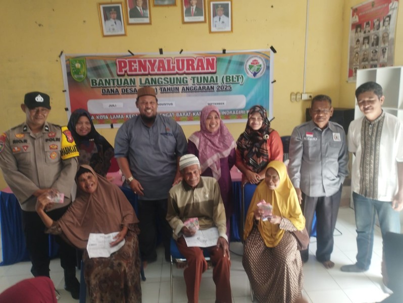 Sebanyak 35 Warga Desa Kota Lama Terima BLT Dana Desa Triwulan Ketiga 2025