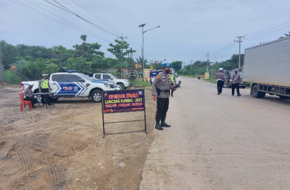 Satlantas Polres Inhu Laksanakan Operasi Zebra LK 2022 di 3 Titik Berbeda