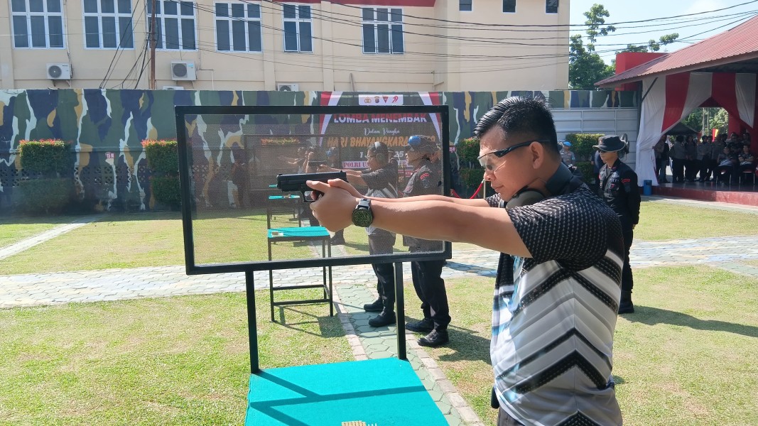 Lomba Menembak Kapolda Cup Warnai Hari Bhayangkara ke-79 di Riau