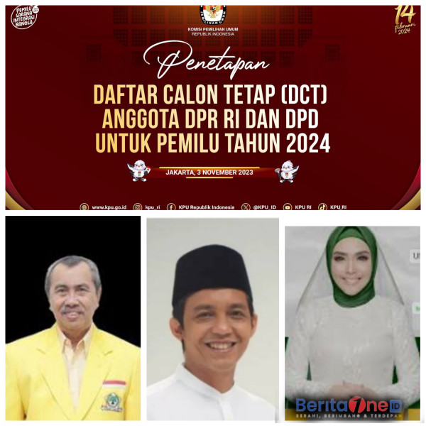 Petahana, Kepala Daerah, Wamen Hinga Artis Bersaing jadi anggota DPR RI Dapil Riau