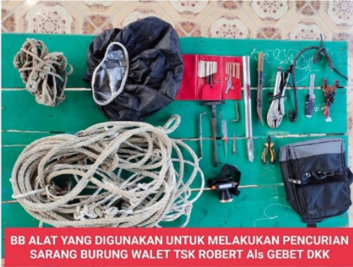 Tiga Pencuri Sarang Walet Diringkus Polsek Bangko, 1 DPO