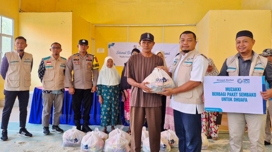 Kolaborasi Sosial, Pemdes Kota Lama dan YBM PLN UP3 Rengat Gelar Khitan Massal
