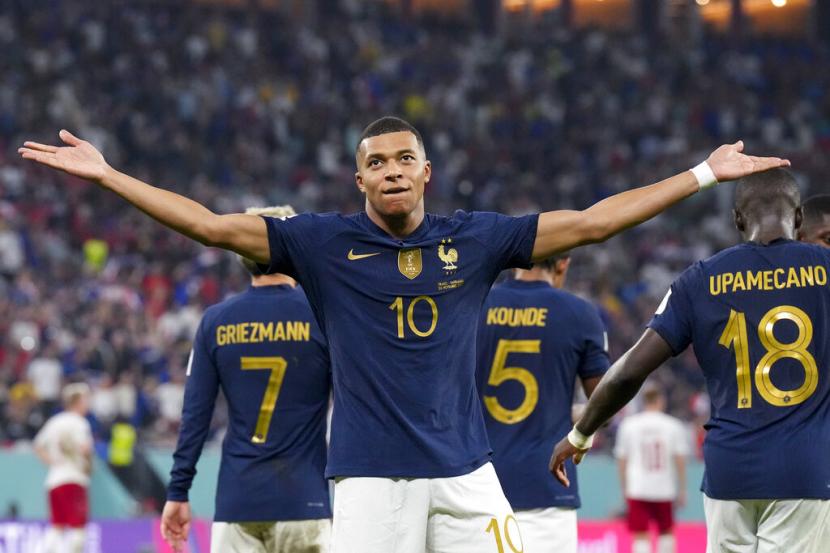 Dua Gol Mbappe Pastikan Kemenangan Prancis atas Denmark