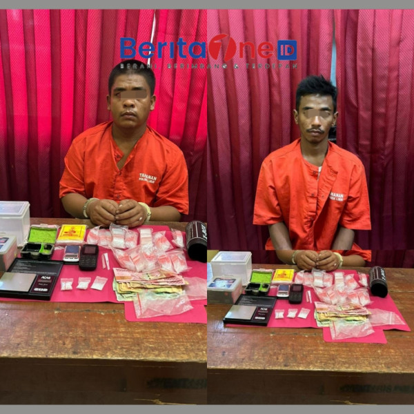 Dua Pengedar Narkoba Berhasil Diamankan Polsek Lirik dengan BB 6,98 gram