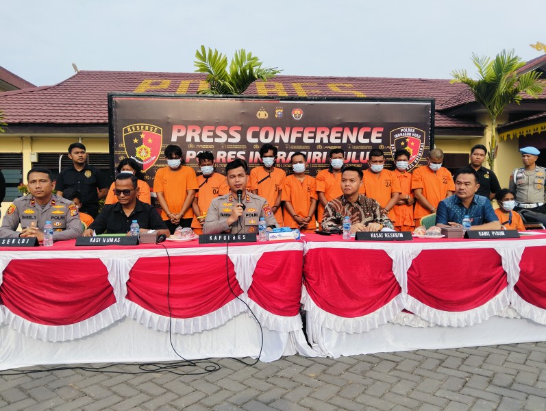 Tidak Main-Main, Polres Inhu Sita Motor Curian dan Tangkap Pelaku Residivis