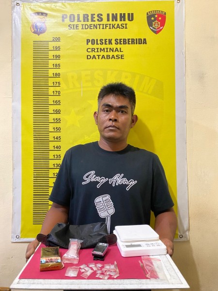 Polres Inhu dan Polsek Seberida Bongkar Jaringan Sabu di Buluh Rampai, Sopir Asal Lampung Diamankan