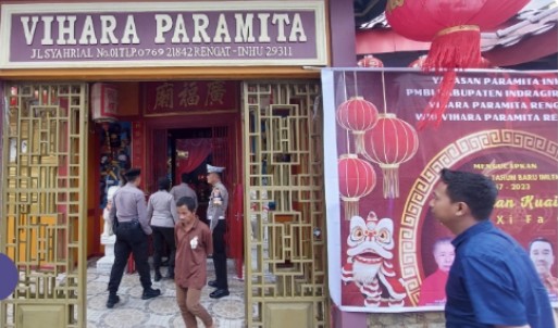 Puluhan Personel Inhu Gelar Pengamanan dan Patroli Imlek 2023