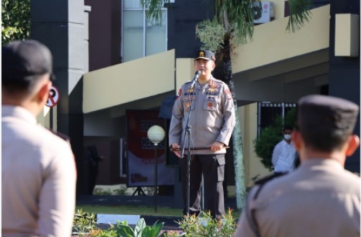 Kapolda Riau Mohammad Iqbal, Beri Arahan Personil Polres Kuansing,jangan ada menjadi Penghianat