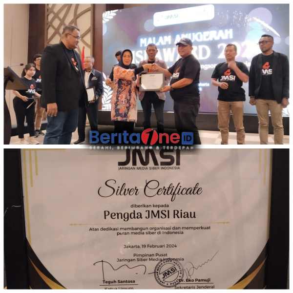 JMSI Riau  Berhasil Meraih Penghargaan Silver  Pertama JMSI Award 2024