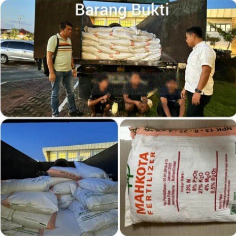 Peredaran Pupuk Palsu di Pekanbaru Terungkap, Dua Tersangka Ditahan