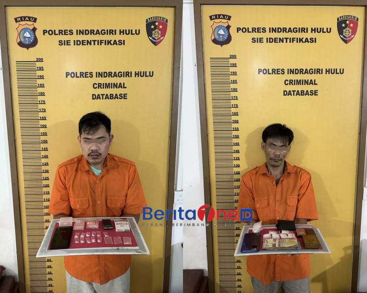 Dua Pemuda Rengat Dibekuk Sat Narkoba Polres Inhu, Sabu 32 Gram Disita