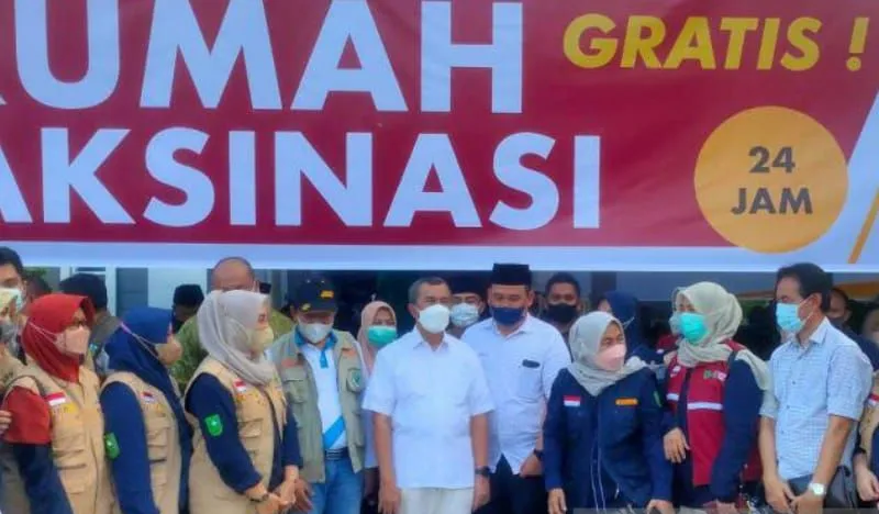 Gubernur Riau Resmikan Rumah Vaksin 24 Jam di RSJ Tampan Tingkatkan Kekebalan Komunal