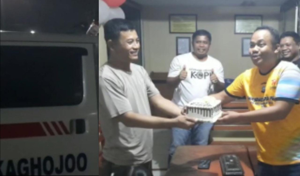 Malam Malam Dodi Irawan Gunakan Ambulan Datangi Mapolsek Peranap