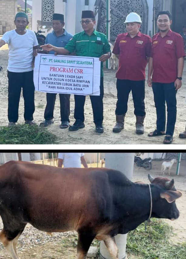 Empat Perusahaan Sawit di Inhu Kompak Berkurban, Warga Desa Rasakan Berkah Idul Adha