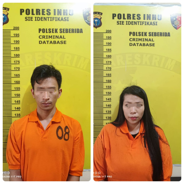 Polsek Seberida Meringkus Sepasang Pengedar Sabu, Dengan Berat Kotor 21,35 Gram Diamankan