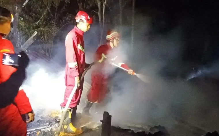 Arus Pendek, Satu Unit Rumah di Tembilahan Hulu terbakar