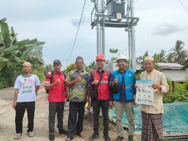 Tambah Lagi, PLN Terangi 2 Dusun Terpencil di Indragiri Hilir Riau